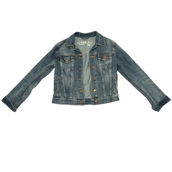 Gap 1969 Vintage Classic Denim Jean Jacket Medium Wash Size XS - Picture 1 of 4